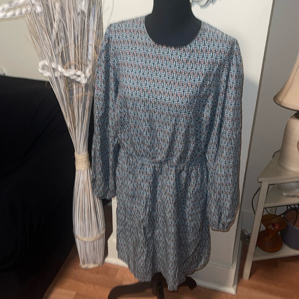 Boden Crew Neck Navy Dandelion Pop with pockets Size 12R